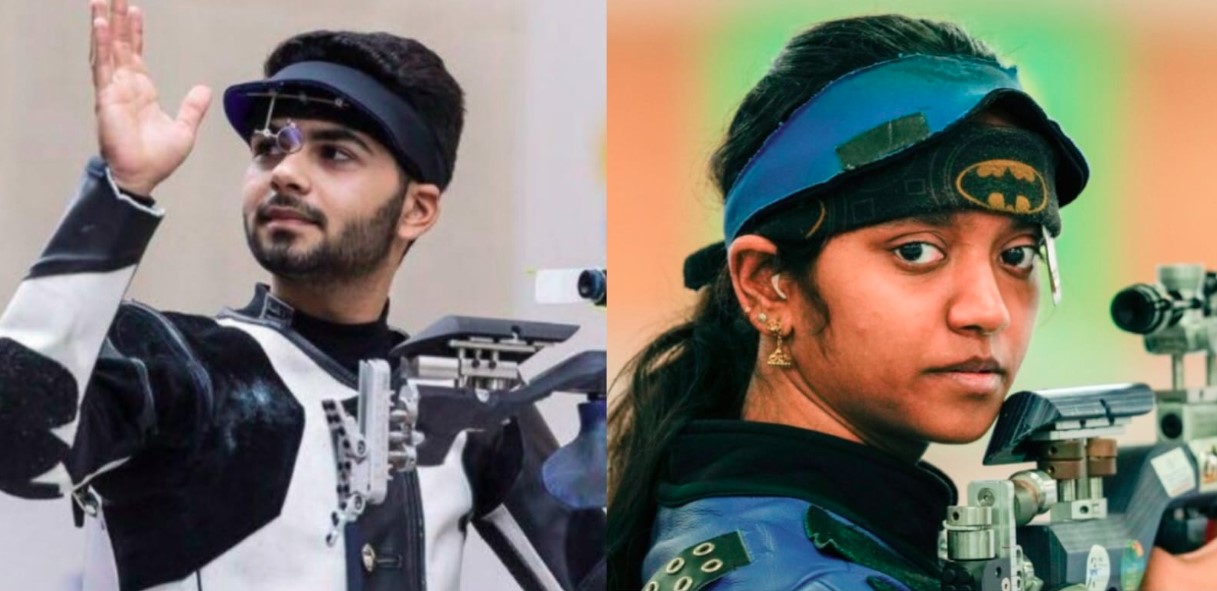 एशियाई निशानेबाजी चैंपियनशिप- अर्जुन-इलावेनिल की जोड़ी ने जीता स्वर्ण